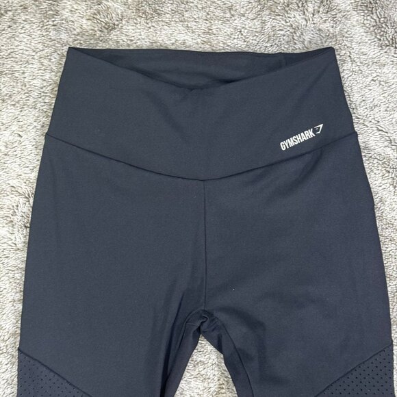 Gymshark Black Quick Dry Pro Performance Laser Cut Leggings Sz S - Picture 7 of 11
